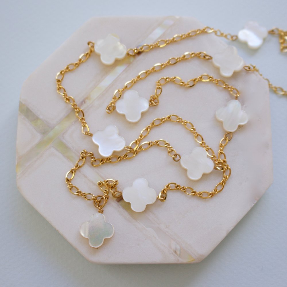 Long Quatrefoil Necklace